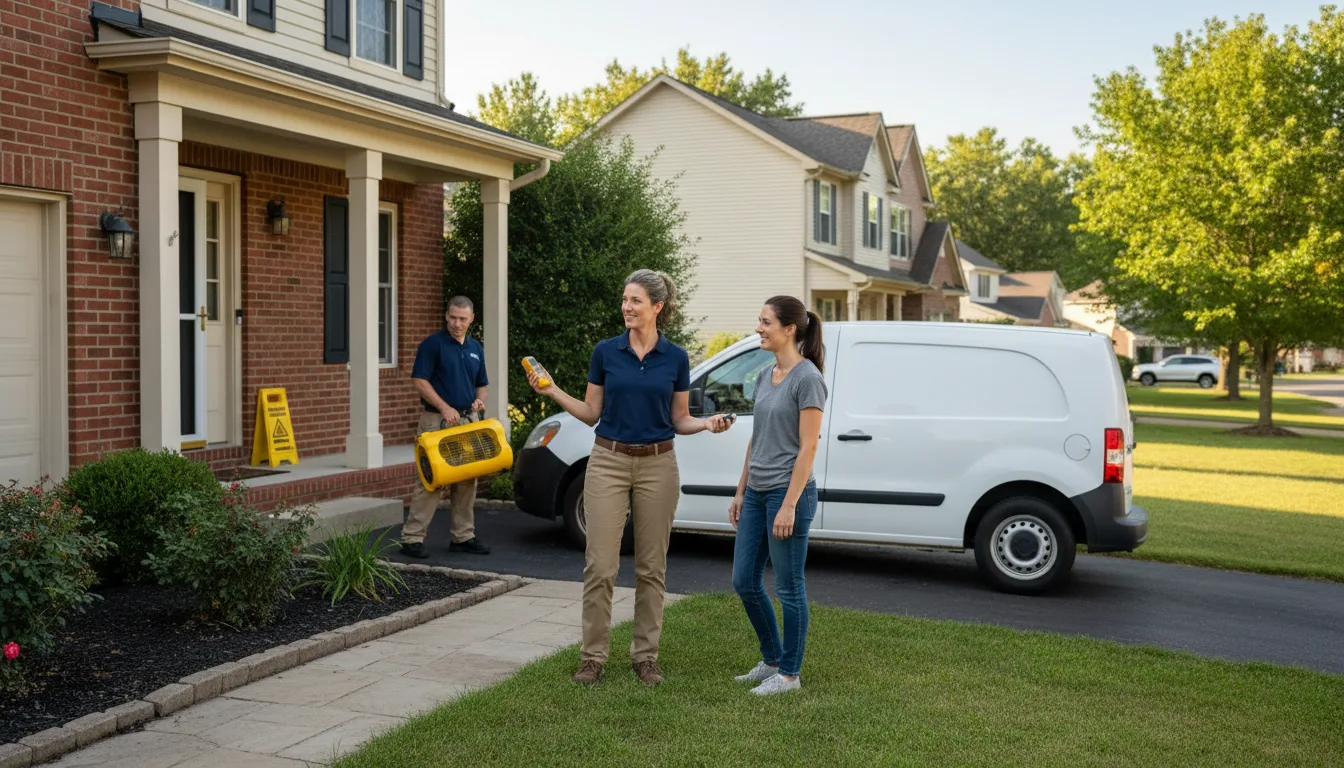 Water restoration image for Water Damage & Restoration Services in Lenox, MO